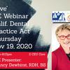 LIVE CE Webinar: Nov. 19, 2020 California Dental Practice Act: - Where's the Line? 2020